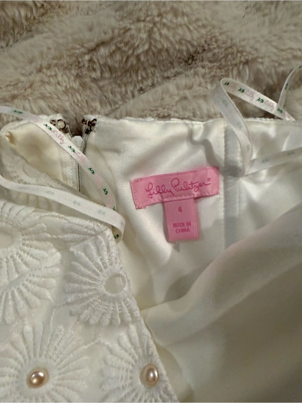 Lilly Pulitzer White Strapless Eyelet Daisy Dress - Picture 3 of 7